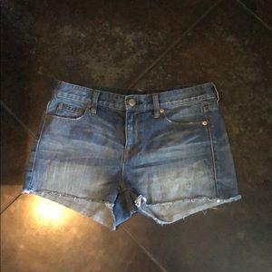 JCrew medium wash jean shorts